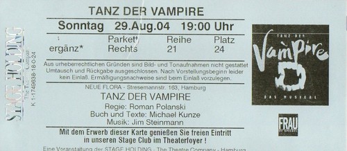 Ticket eintrittskarte - /,